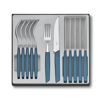 Victorinox - SWISS MODERN Besteckset, 12-teilig, blau