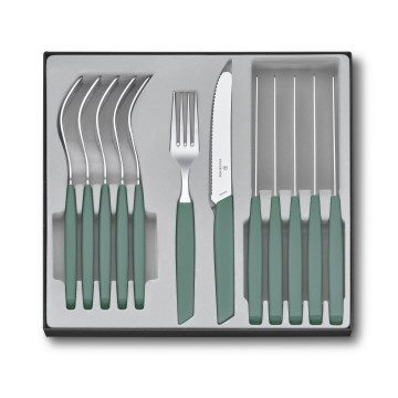 Victorinox - SWISS MODERN Besteckset, 12-teilig, türkis
