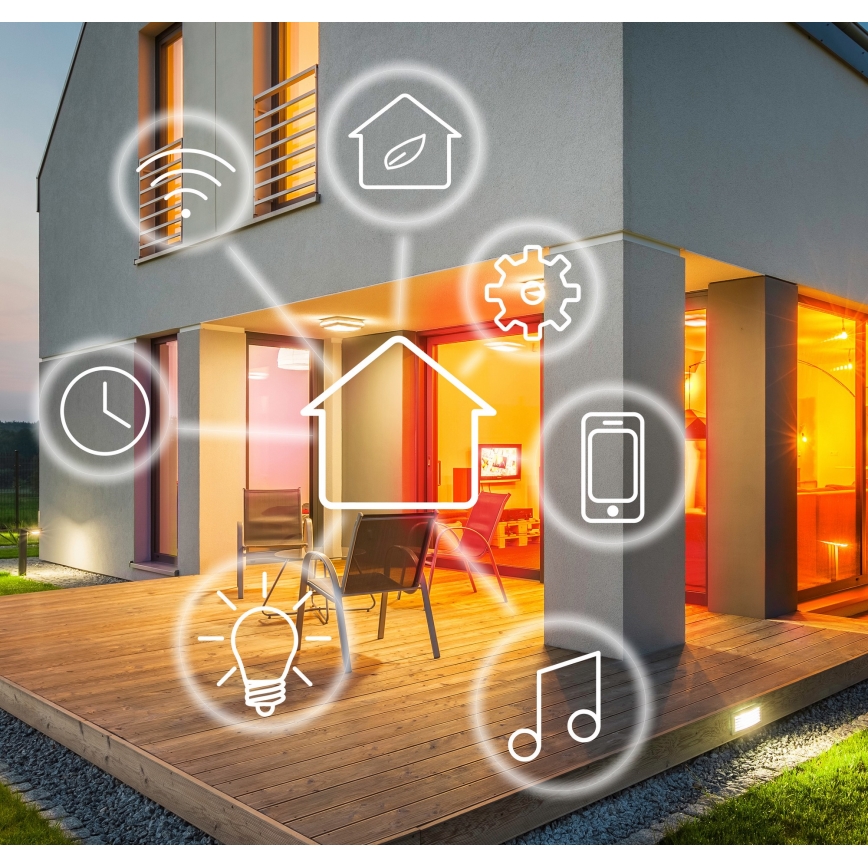 Videocamera esterna intelligente LED/230V/Wi-Fi