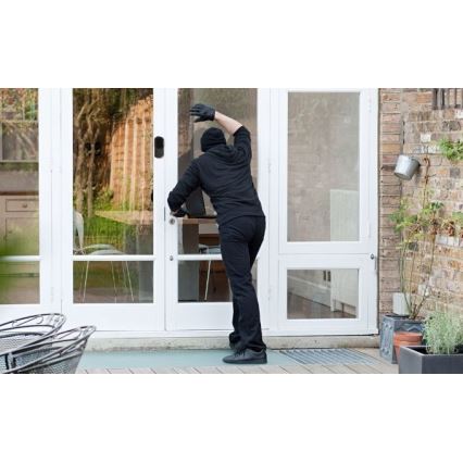 Videocitofono con sensore di movimento Full HD 1080p IP65 Wi-Fi nero + altoparlante