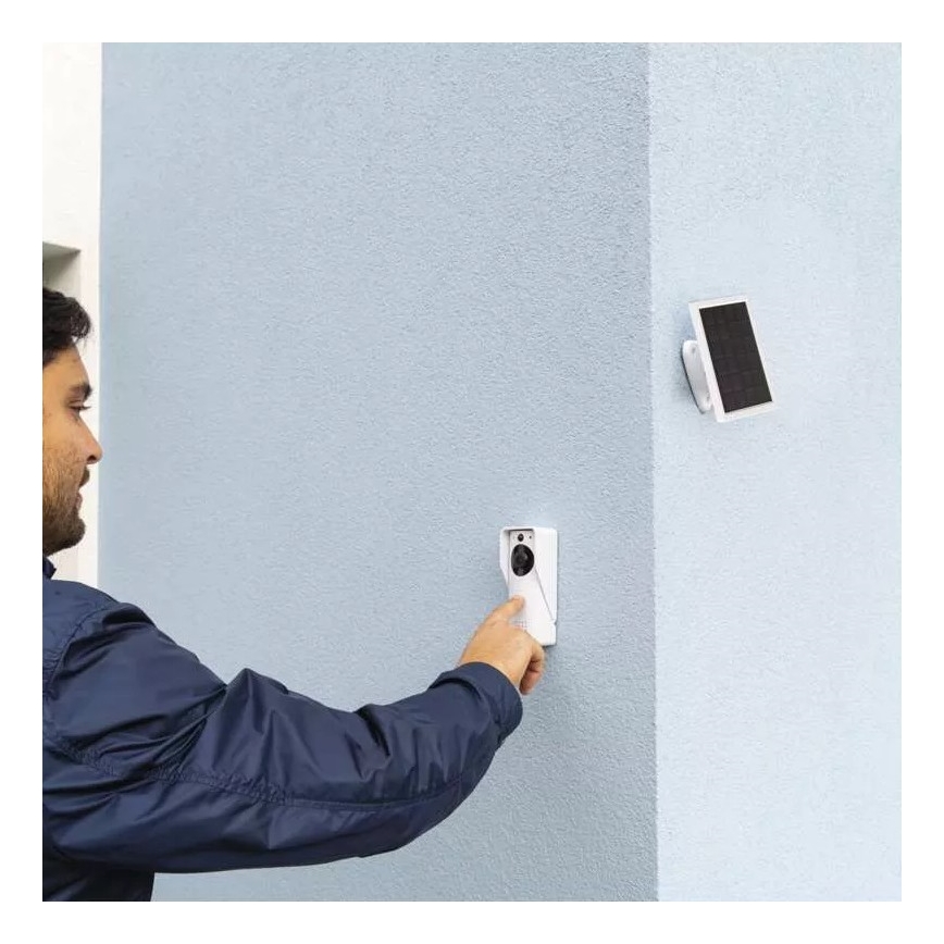 Videocitofono wireless con pannello solare GoSmart 4400 mAh 3xAA IP44 Wi-Fi Tuya