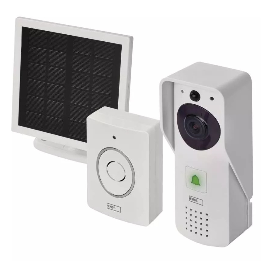 Videocitofono wireless con pannello solare GoSmart 4400 mAh 3xAA IP44 Wi-Fi Tuya