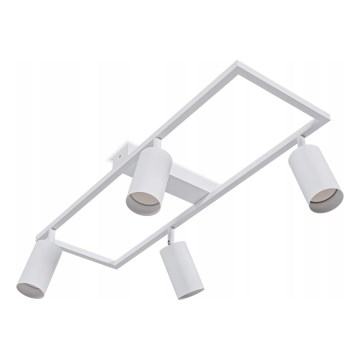 Vierflammiger Deckenstrahler, 4x GU10, 30 W, 230 V, weiß