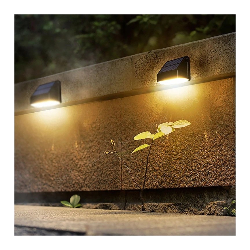 Viking - applique murale solaire LED avec détecteur LED/3,7V IP54 3000/4000K 2000 mAh