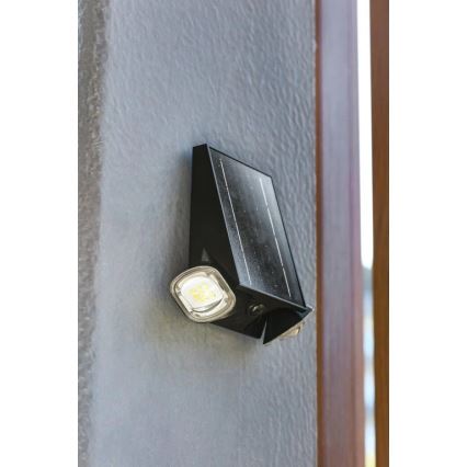 Viking - Applique murale solaire LED dimmable avec capteur LED/1,3W/3,7V IP44 4000K 2000 mAh