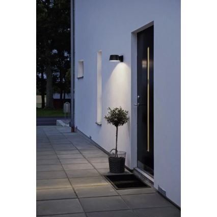 Viking - Lampada da parete solare LED dimmerabile con sensore LED/1W/3,7V IP44 4000K 2000 mAh