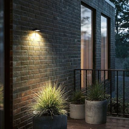 Viking - Dimmbare LED-Solar-Wandleuchte mit Sensor LED/2W/3,7V IP65 4000K 2000 mAh