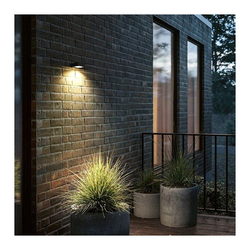 Viking - Dimmbare LED-Solar-Wandleuchte mit Sensor LED/2W/3,7V IP65 4000K 2000 mAh