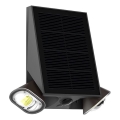 Viking - dimmbare, solarbetriebene, flexible LED-Wandleuchte mit Sensor LED/1,3W/3,7V IP44 4000K 2000 mAh