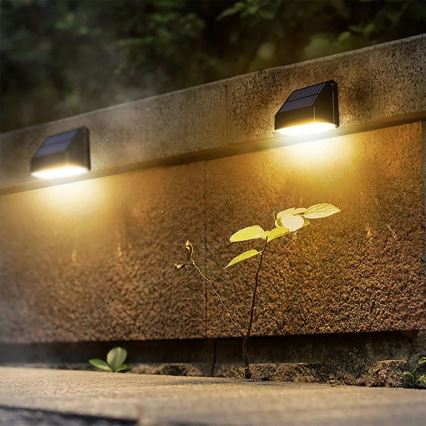 Viking - Applique solare LED con sensore LED/3,7V IP54 3000/4000K 2000 mAh