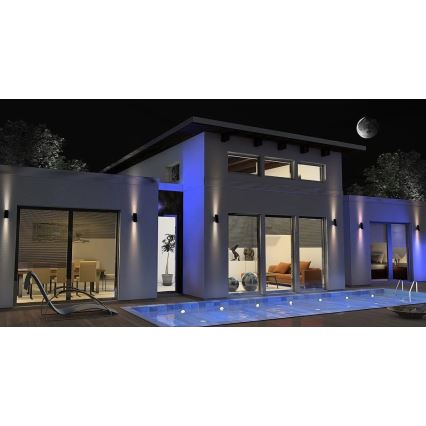 Viking - Lampada solare da parete dimmerabile a LED 1,5W/3,7V IP65 4000K 2000 mAh