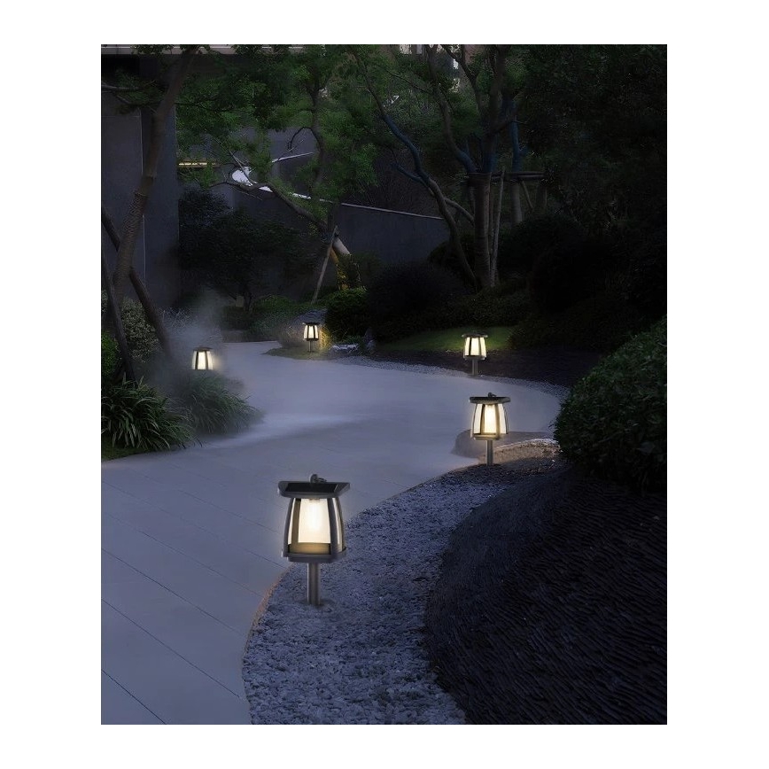 Viking - Lampada solare a LED con sensore LED/2W/3,7V IP54 4000K 2000 mAh