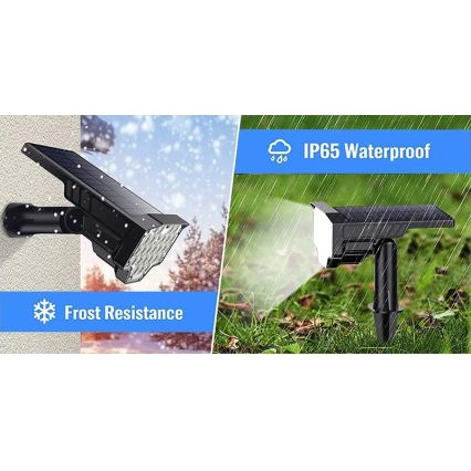 Viking - Lampada solare LED/1W/3,7V IP65 6000K 2200 mAh