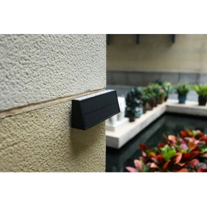 Viking - LED-Solar-Wandleuchte LED/1,3W/3,7V IP44 4000K 2000 mAh