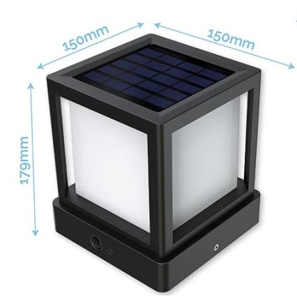 Viking - LED Solarlampe mit Sensor LED/1,4W/3,7V IP54 4000K 2000 mAh