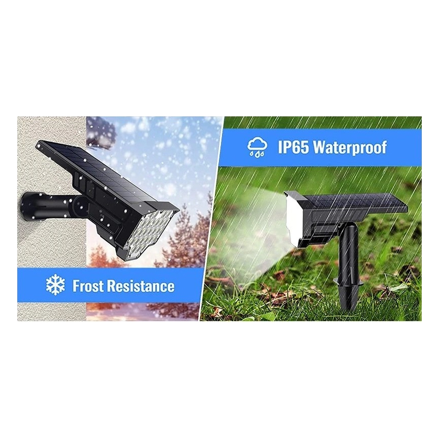 Viking - LED Solarleuchte LED/1W/3,7V IP65 6000K 2200 mAh