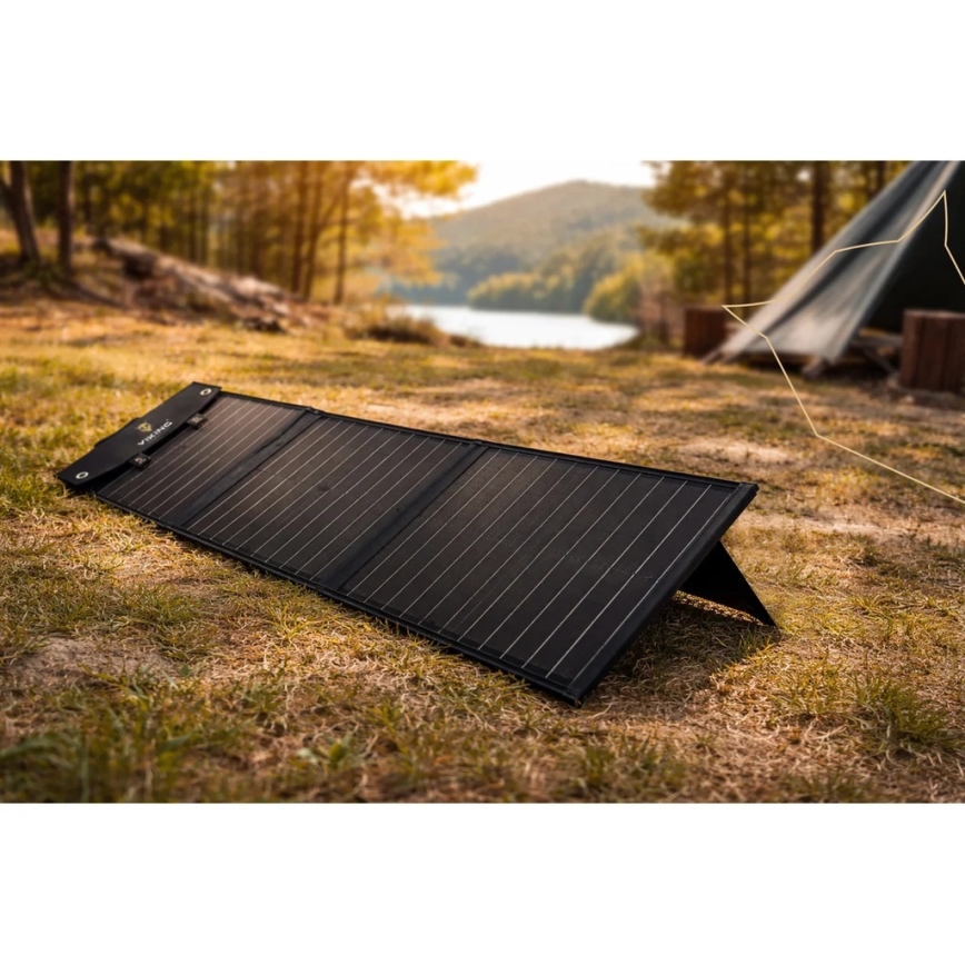 Viking - panneau solaire USB Power Delivery 60W/20V IPX4 noir