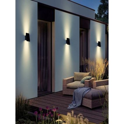 Viking - LED Dimmbare solarbetriebene Wandleuchte LED/1,5W/3,7V IP65 4000K 2000 mAh