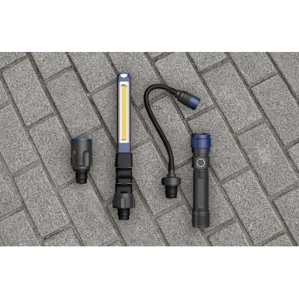 Viking - Torcia LED ricaricabile dimmerabile 3 in 1 LED/5V IPX4 380 lm 2200 mAh
