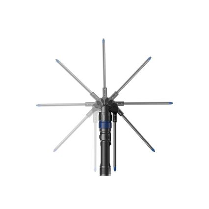 Viking - Torcia LED ricaricabile dimmerabile 3 in 1 LED/5V IPX4 380 lm 2200 mAh