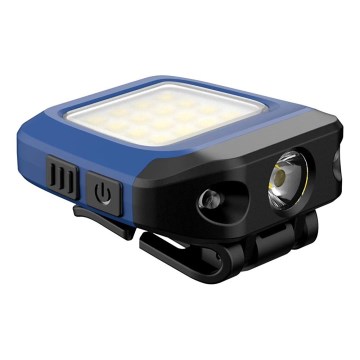 Viking - Torcia LED ricaricabile dimmerabile con sensore e luce rossa LED/5V IPX4 200 lm 500 mAh