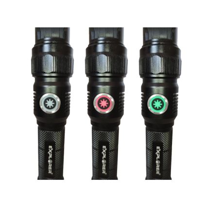 Viking - Torcia LED ricaricabile dimmerabile, LED/5V, IPX4, 1200 lm, 5000 mAh