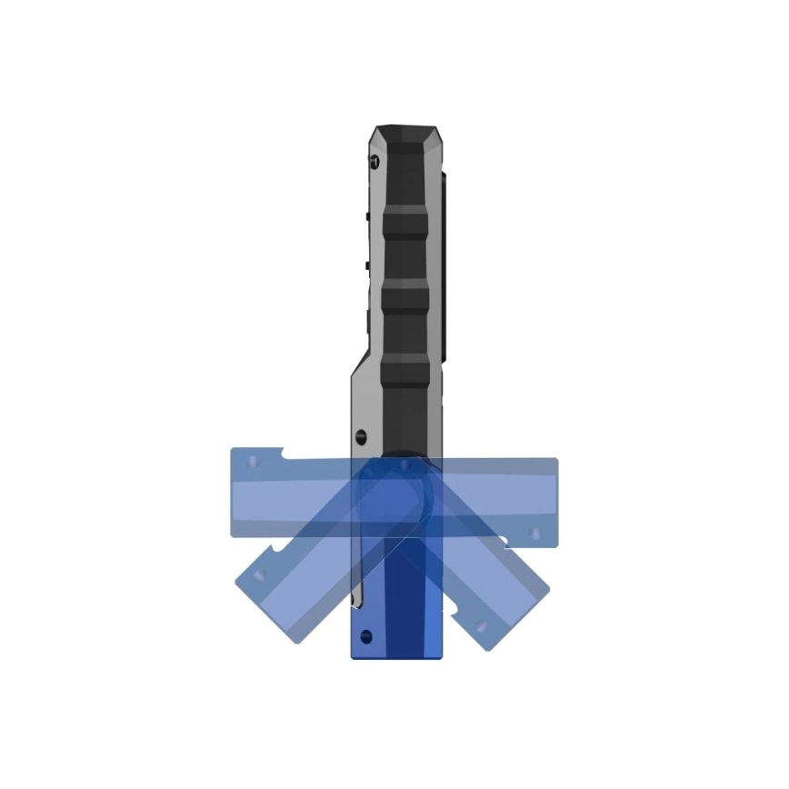 Viking - Torcia ricaricabile a LED dimmerabile, 5V, IPX6, 400 lm, 2200 mAh