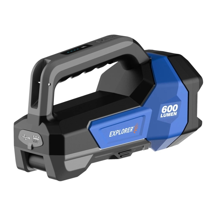 Viking - Torcia ricaricabile dimmerabile a LED/5V IPX4 1000 lm 8000 mAh