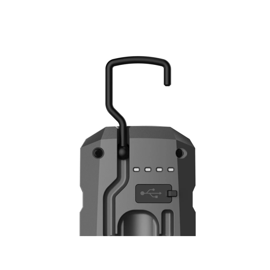 Viking - Torcia ricaricabile dimmerabile a LED, 5V, IPX6, 600 lm, 4000 mAh