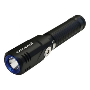 Viking - Torcia ricaricabile dimmerabile LED, 5V, IPX4, 350 lm, 750 mAh