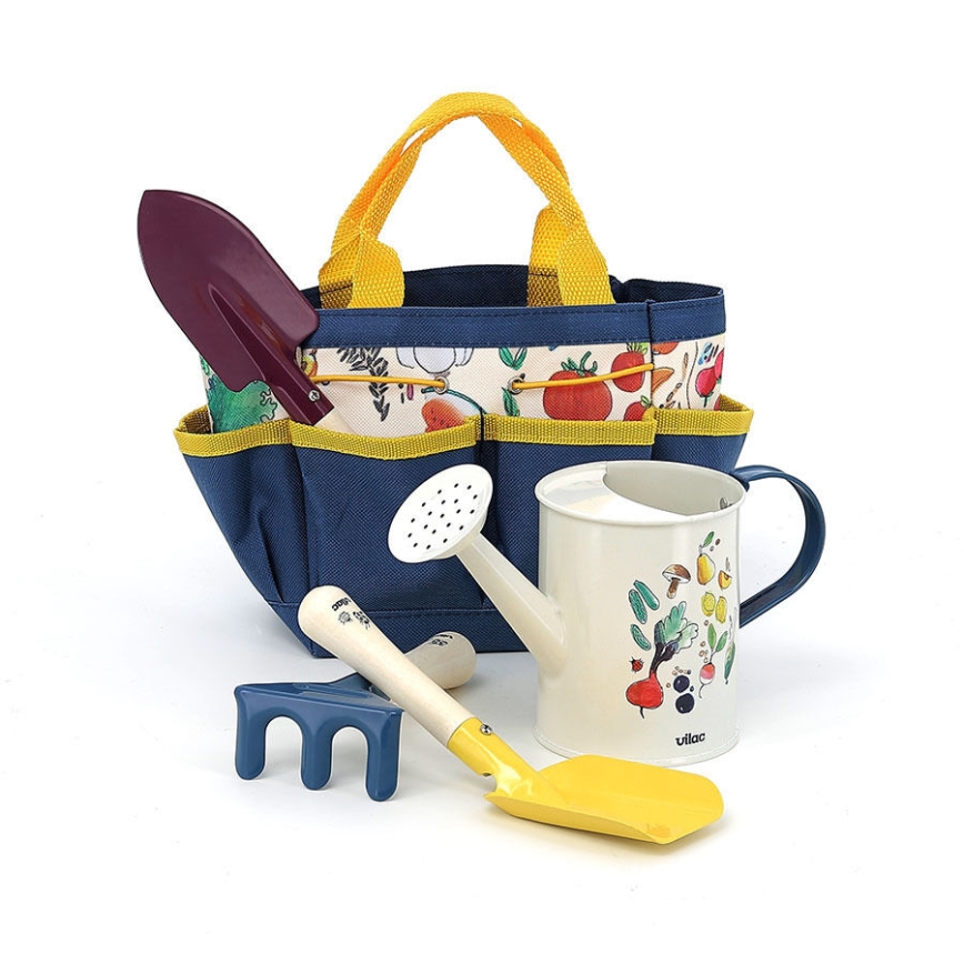 Vilac - Sac de jardinage avec outils et arrosoir