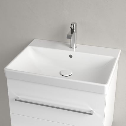 Villeroy & Boch 41586001 - Wandhängendes Waschbecken AVENTO 60x47 cm Keramik/weiß