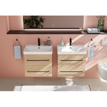 Villeroy & Boch 41586001 - Wandhängendes Waschbecken AVENTO 60x47 cm Keramik/weiß
