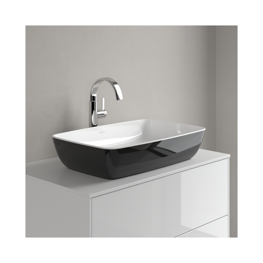 Villeroy & Boch 417258BCT8 - Lavabo da appoggio ARTIS 58x38,5 cm ceramica/nero