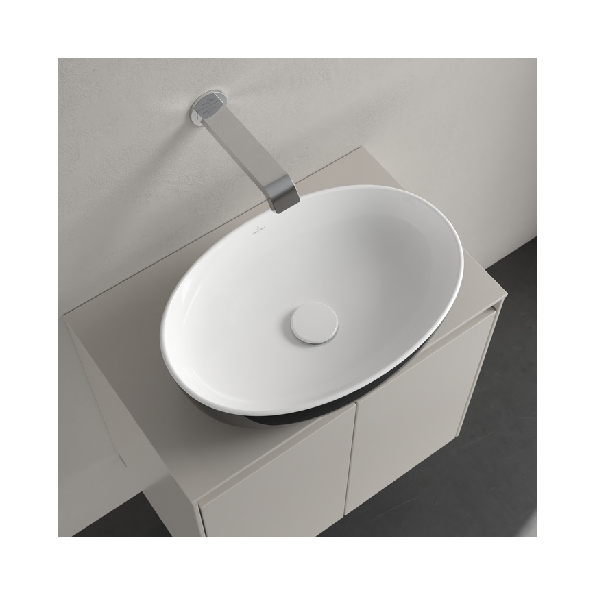 Villeroy & Boch 438848BCT8 - Lavabo da incasso ARTIS 48x32,5 cm ceramica/nero