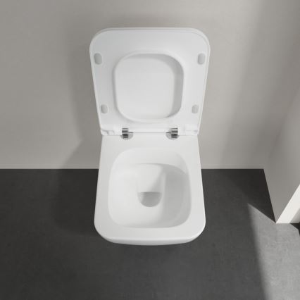 Villeroy & Boch 4611RL01 - WC suspendu avec abattant SoftClose VENTICELLO, céramique/blanc