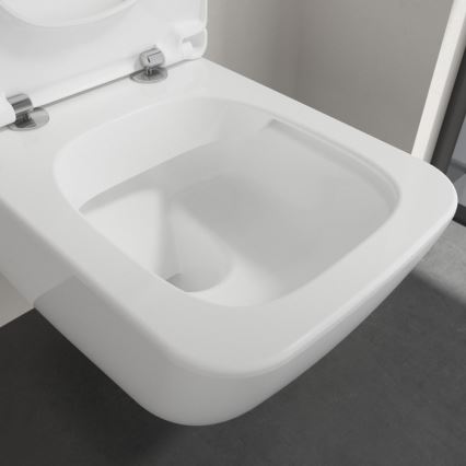 Villeroy & Boch 4611RL01 - WC suspendu avec abattant SoftClose VENTICELLO, céramique/blanc