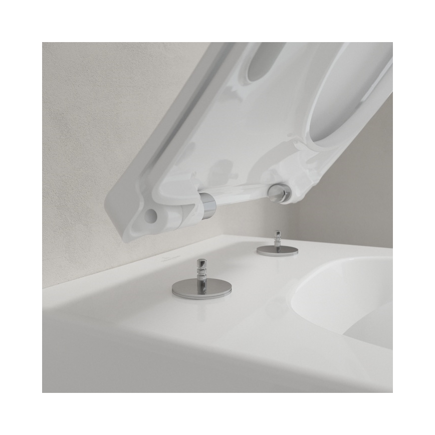 Villeroy & Boch 4611RL01 - WC suspendu avec abattant SoftClose VENTICELLO, céramique/blanc