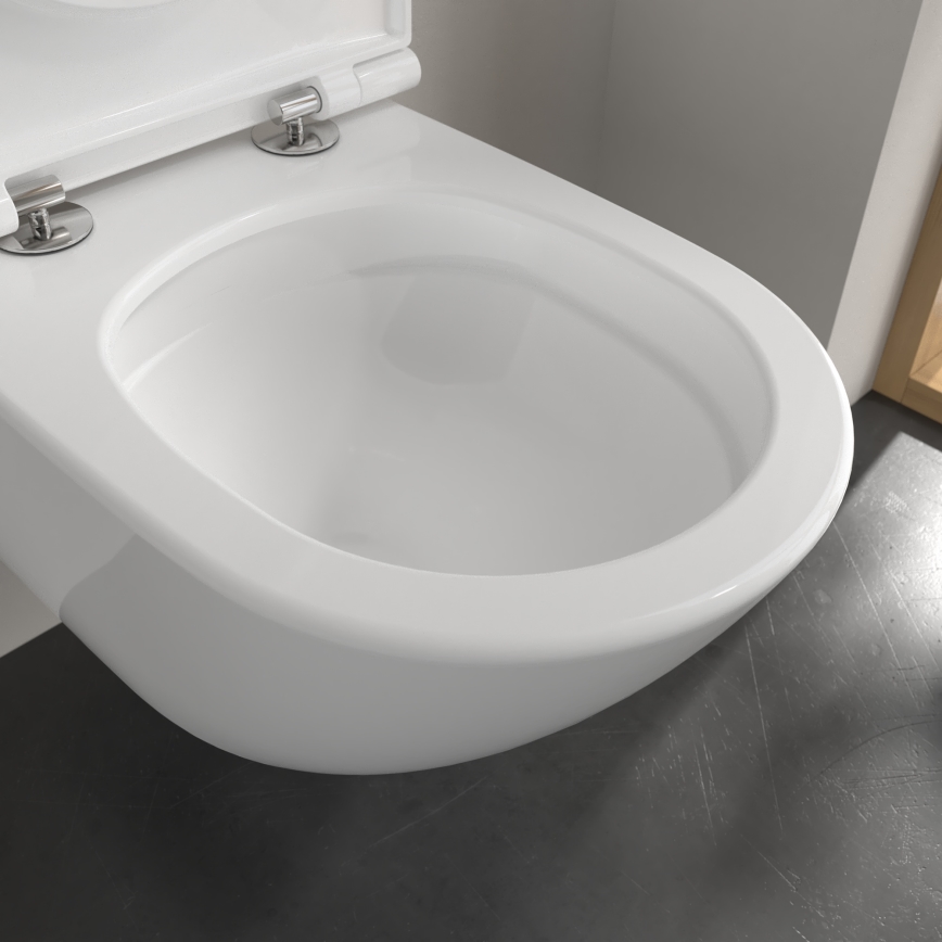 Villeroy & Boch 4670T901 - WC sospeso con sedile SoftClose SUBWAY 3.0, ceramica/bianco