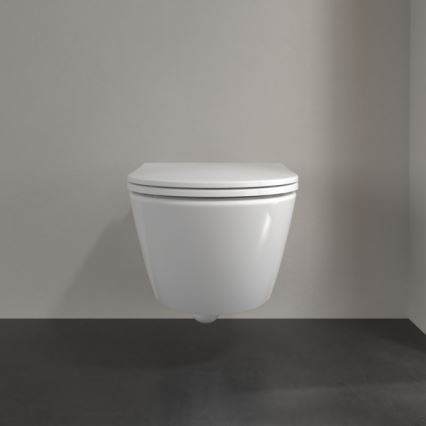 Villeroy & Boch 4670T901 - WC suspendu avec abattant SoftClose SUBWAY 3.0 céramique/blanc