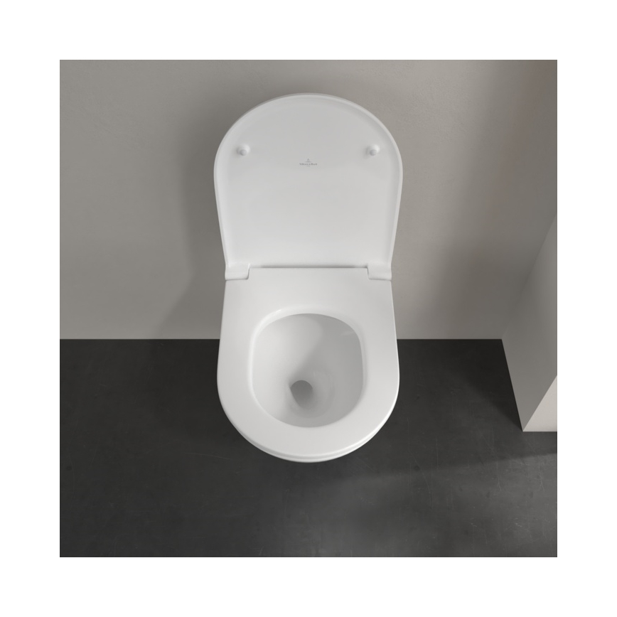 Villeroy & Boch 4670T901 - WC suspendu avec abattant SoftClose SUBWAY 3.0 céramique/blanc