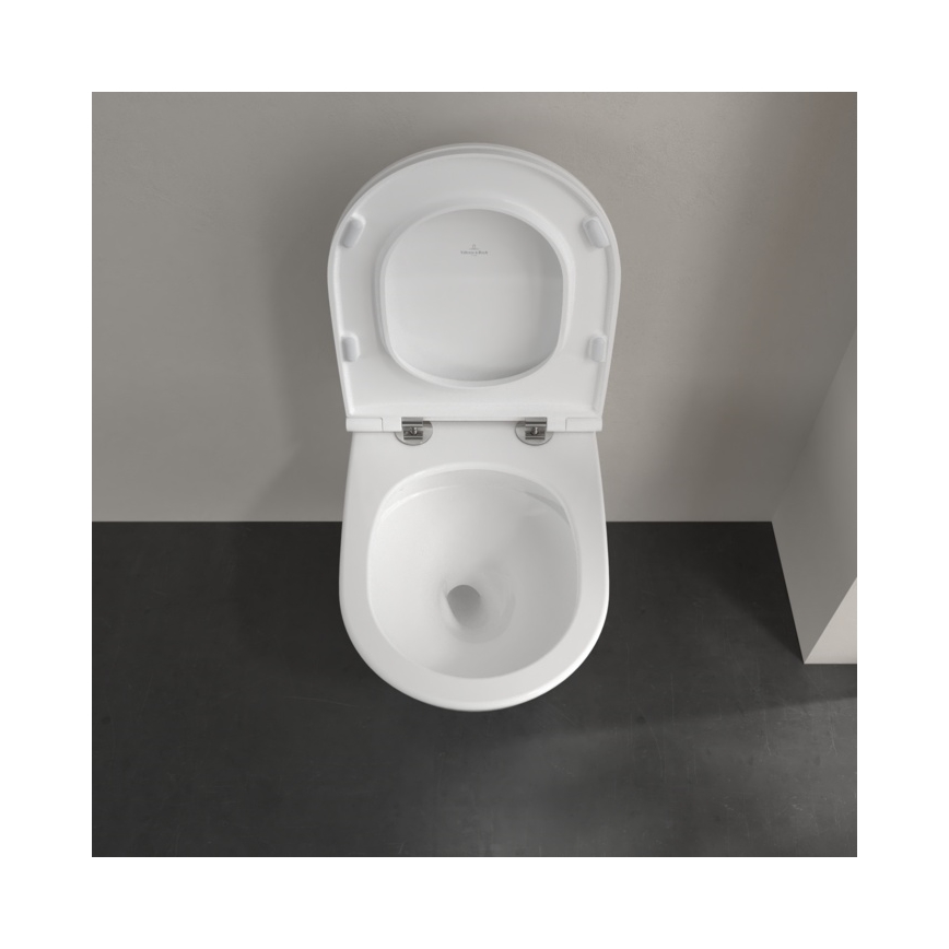 Villeroy & Boch 4670T901 - WC suspendu avec abattant SoftClose SUBWAY 3.0 céramique/blanc