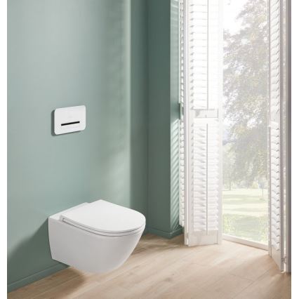 Villeroy & Boch 4670T901 - WC suspendu avec abattant SoftClose SUBWAY 3.0 céramique/blanc