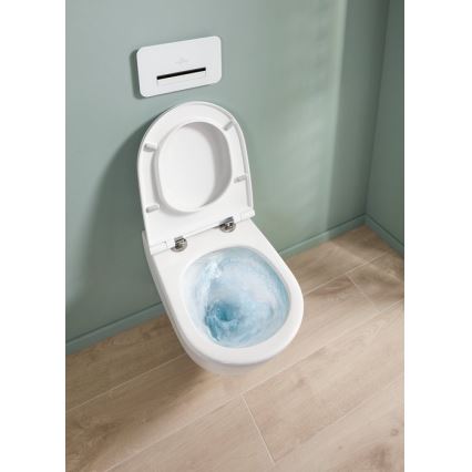 Villeroy & Boch 4670T9R1 - Wandhängendes WC mit SoftClose-Sitz SUBWAY 3.0 Keramik/Weiß