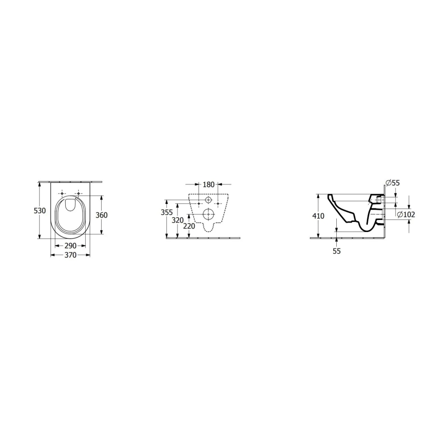 Villeroy & Boch 4694CL01 - WC suspendu avec abattant SoftClose ARCHITECTURA céramique/blanc