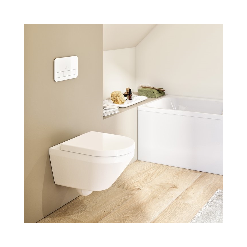 Villeroy & Boch 4694CLR1 - WC suspendu ARCHITECTURA avec abattant SoftClose, céramique blanche