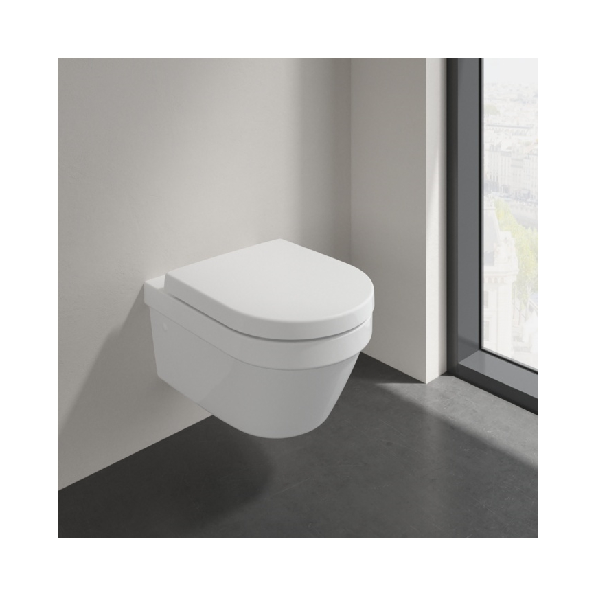 Villeroy & Boch 4694HR01 - WC suspendu avec abattant SoftClose ARCHITECTURA céramique/blanc
