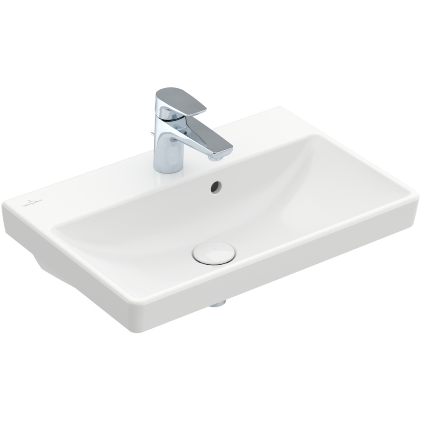 Villeroy & Boch 4A005501 - Lavabo sospeso AVENTO 55x37 cm ceramica/bianco