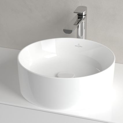 Villeroy & Boch 4A184001 - Aufsatzwaschbecken COLLARO Ø 40 cm Keramik/weiß
