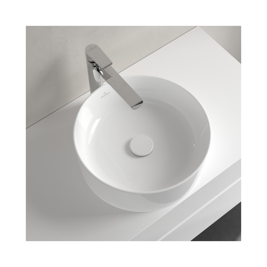 Villeroy & Boch 4A1840R1 - Lavabo da appoggio COLLARO Ø 40 cm ceramica/bianco
